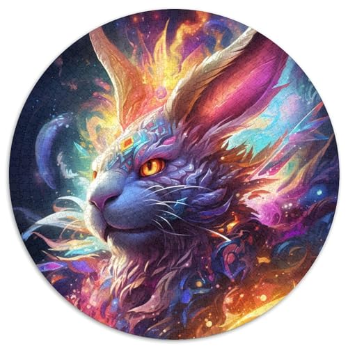 1000-teiliges Puzzle, Geschenke für Kunstkaninchen, 1000-teiliges Puzzle, Denkspiel, interaktives Familienspiel, geeignet für Kinder ab 14 Jahren (67,5 x 67,5 cm) von WGLINGX