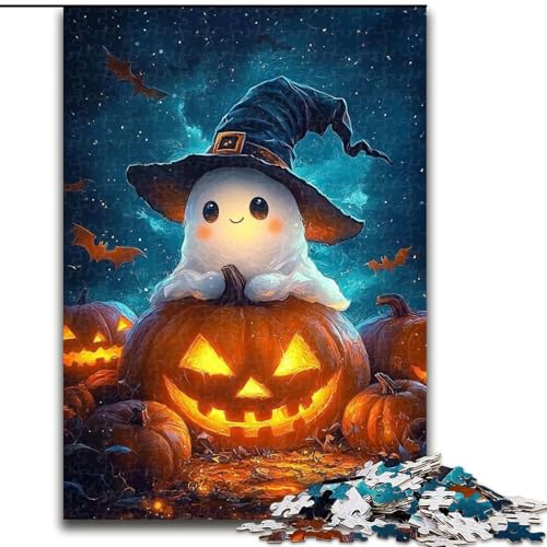 1000-teiliges Puzzle, Halloween-Astronauten-Puzzle für Erwachsene, 1000 Teile, herausfordernd und unterhaltsam, Familienaktivität (Größe 26x38cm) von WGLINGX