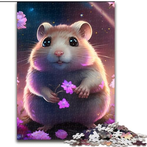 1000-teiliges Puzzle, Hamster-Puzzle für Erwachsene, lehrreiches und unterhaltsames Indoor-Spiel für die Heimdekoration (Größe 50x75cm) von WGLINGX