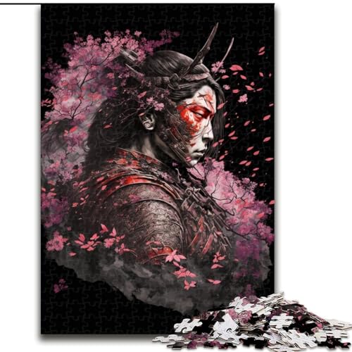 1000-teiliges Puzzle, Kunst, Japanisches Ninja-Puzzle, Holzpuzzle für Teenager, Familien-Lernspiele, Heimdekoration, Geschenk (Größe 26x38cm) von WGLINGX