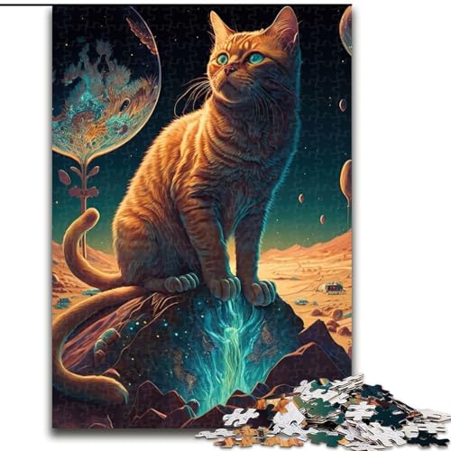 1000-teiliges Puzzle, Landschaftskatze, Puzzle, 1000 Teile, interaktives Familienspiel, geeignet für Kinder ab 14 Jahren, Größe 26x38cm 1000-teiliges Puzzle, Landschaftskatze, Puzzle, 1000 Teile, interaktives Familienspiel, geeignet für Kinder ab 14 Jahren, Größe 26x38cm von WGLINGX