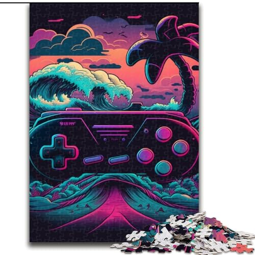 1000-teiliges Puzzle, Neon-Spiel, 1000-teiliges Puzzle für Erwachsene, perfekt für Teenager und Familien, (Größe 38x26cm) von WGLINGX