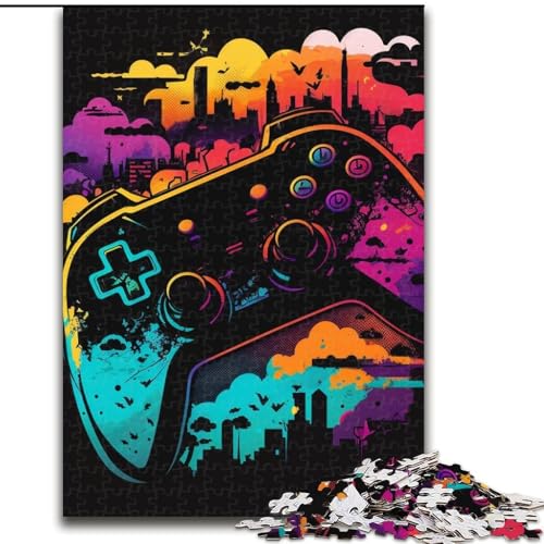 1000-teiliges Puzzle, Neon-Spiel, Puzzles für 1000 Teile, ideal für Familien- und Familienspaß Feiertage, Geburtstage (Größe 26x38cm) von WGLINGX