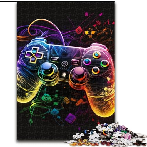 1000-teiliges Puzzle, Neon-Spiel, Puzzles für Erwachsene, entspannende Unterhaltung, Heimdekoration (Größe 26x38cm) von WGLINGX