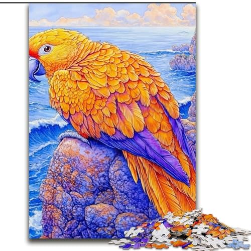 1000-teiliges Puzzle, Papagei, 1000 Teile, für Erwachsene, perfektes Weihnachts- und Neujahrsgeschenk, Feiertagsgeschenk (Größe 50x75cm) von WGLINGX