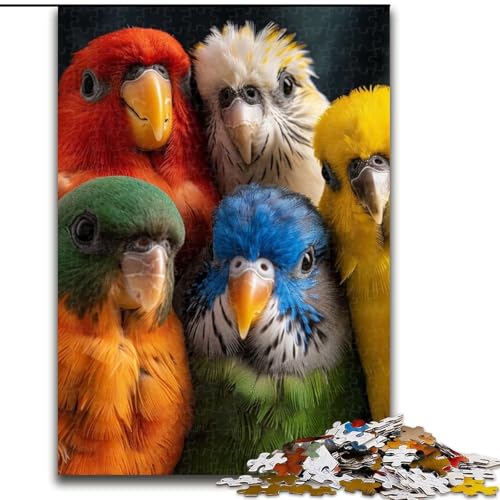 1000-teiliges Puzzle, Papagei-Puzzle für Erwachsene, 1000 Teile, Weihnachten oder Geburtstage (Größe 26x38cm) von WGLINGX