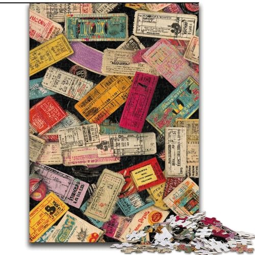 1000-teiliges Puzzle, Paris-Collage, 1000-teiliges Puzzle, Teenager, Stressabbau, Cooles, einzigartiges Geschenk für die Familie (Größe 50x75cm) von WGLINGX