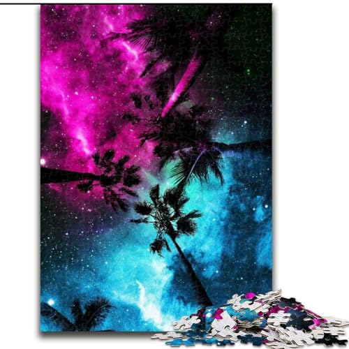1000-teiliges Puzzle, Strandnachtszene, Puzzle für Erwachsene, 1000 Teile, ideal als Dekoration für Zuhause und Büro, Geburtstag, Größe 26x38cm 1000-teiliges Puzzle, Strandnachtszene, Puzzle für Erwachsene, 1000 Teile, ideal als Dekoration für Zuhause und Büro, Geburtstag, Größe 26x38cm von WGLINGX