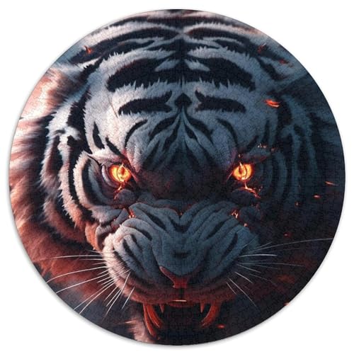 1000-teiliges Puzzle, Tiger-Puzzle aus Pappe, anspruchsvolles Denkspiel für Teenager, Spaß für den Spieleabend mit der Familie (67,5 x 67,5 cm) von WGLINGX