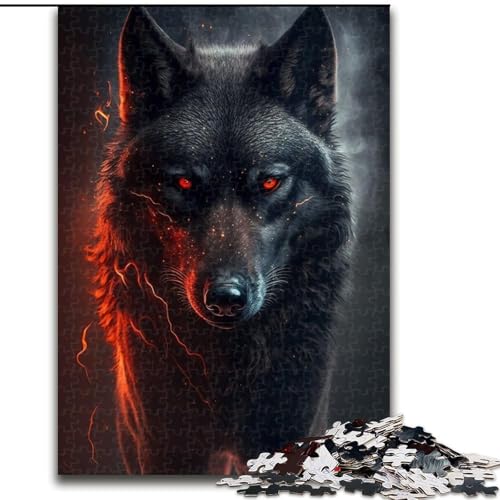 1000-teiliges Puzzle, Wolf, 1000-teiliges Puzzle für Erwachsene, pädagogisches und unterhaltsames Indoor-Spiel für die Heimdekoration, Größe 26x38cm 1000-teiliges Puzzle, Wolf, 1000-teiliges Puzzle für Erwachsene, pädagogisches und unterhaltsames Indoor-Spiel für die Heimdekoration, Größe 26x38cm von WGLINGX