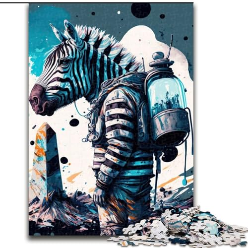 1000-teiliges Puzzle, Zebra-Astronauten-Puzzle, 1000 Teile, interaktives Familienspiel, geeignet für Kinder ab 14 Jahren, Größe 26x38cm 1000-teiliges Puzzle, Zebra-Astronauten-Puzzle, 1000 Teile, interaktives Familienspiel, geeignet für Kinder ab 14 Jahren, Größe 26x38cm von WGLINGX