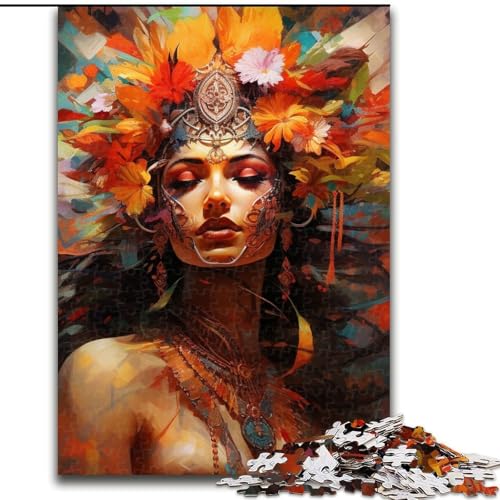 1000-teiliges Puzzle, indisches 1000-teiliges Puzzle für Erwachsene, anspruchsvolle DIY-Kunst für Enthusiasten, Entspannung (Größe 26x38cm) von WGLINGX