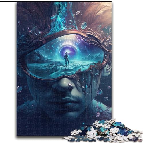 1000-teiliges Puzzle „Abyss“, Holzpuzzle für Teenager, Familien-Lernspiele, Heimdekoration, Geschenk (Größe 50x75cm) von WGLINGX