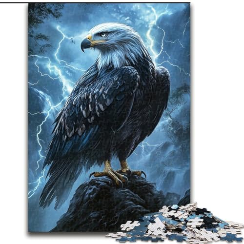 1000-teiliges Puzzle „Adler“, 1000-teiliges Puzzle für Teenager und Familienspaß, (Größe 26x38cm) von WGLINGX
