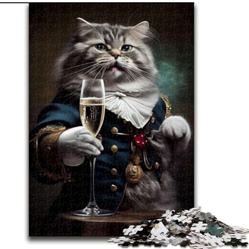 1000-teiliges Puzzle „Aristocat“ für Erwachsene, 1000 Teile, Heimdekoration, Familienspaß, ab 14 Jahren (Größe 26x38cm) von WGLINGX