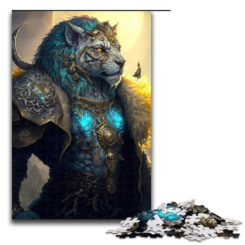 1000-teiliges Puzzle „Astral Sorcerer Tigers“ für Teenager, Holzpuzzle, Lernspiele für Erwachsene, 50 x 75 cm von WGLINGX