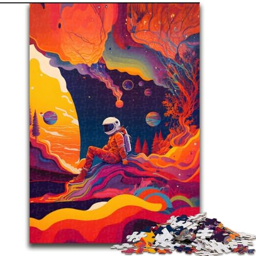 1000-teiliges Puzzle „Astronaut“, farbenfrohes Holzpuzzle, ideal für Büro, Schlafzimmer, Wohnzimmerdekoration, Größe 50x75cm 1000-teiliges Puzzle „Astronaut“, farbenfrohes Holzpuzzle, ideal für Büro, Schlafzimmer, Wohnzimmerdekoration, Größe 50x75cm von WGLINGX