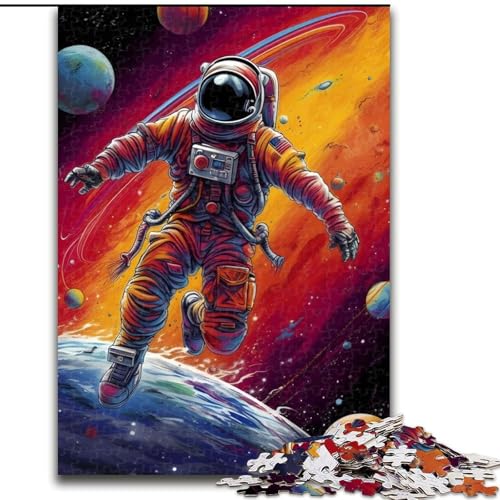 1000-teiliges Puzzle „Astronaut“ in erstaunlichen Farben, Puzzle für Erwachsene, 1000-teilige Aktivität für Erwachsene und die ganze Familie, DIY-Heimdekoration, Geschenk, Größe 26x38cm 1000-teiliges Puzzle „Astronaut“ in erstaunlichen Farben, Puzzle für Erwachsene, 1000-teilige Aktivität für Erwachsene und die ganze Familie, DIY-Heimdekoration, Geschenk, Größe 26x38cm von WGLINGX