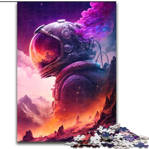 1000-teiliges Puzzle „Astronauten-Galaxie“ für Erwachsene, 1000 Teile, Heimdekoration, Familienspaß, ab 14 Jahren (Größe 26x38cm) von WGLINGX