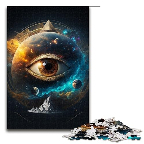 1000-teiliges Puzzle „Astronautenauge“ für Erwachsene, Holzpuzzle, Lernspiele, Heimdekoration, 75 x 50 cm 1000-teiliges Puzzle „Astronautenauge“ für Erwachsene, Holzpuzzle, Lernspiele, Heimdekoration, 75 x 50 cm von WGLINGX