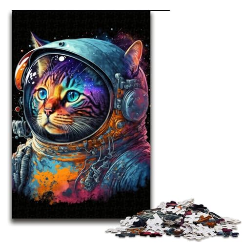 1000-teiliges Puzzle „Astronautenkatze“ für Erwachsene, Holzpuzzle, Heimdekoration, 50 x 75 cm 1000-teiliges Puzzle „Astronautenkatze“ für Erwachsene, Holzpuzzle, Heimdekoration, 50 x 75 cm von WGLINGX