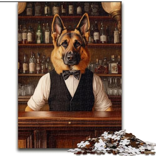 1000-teiliges Puzzle „Bar Collie“, 1000-teiliges Puzzle, Heimdekoration, Familienspaß, ab 14 Jahren (Größe 26x38cm) von WGLINGX