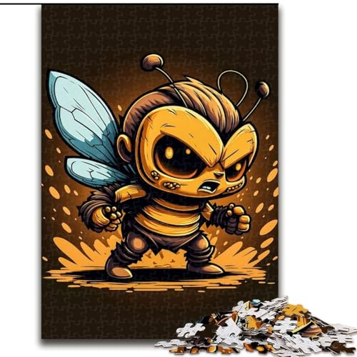 1000-teiliges Puzzle „Biene, Kleiner Krieger“, 1000-teiliges Puzzle, Geburtstage, Feiertage, Weltraumparty-Dekorationen (Größe 50x75cm) von WGLINGX