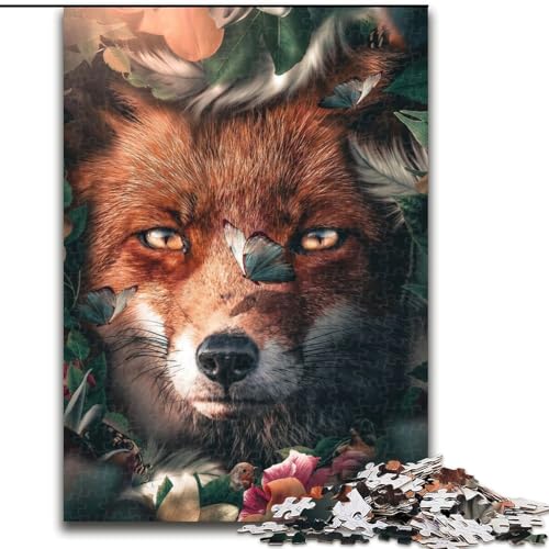 1000-teiliges Puzzle „Blumenfuchs“, 1000-teiliges interaktives Familienspiel, geeignet für Kinder ab 14 Jahren, Größe 26x38cm 1000-teiliges Puzzle „Blumenfuchs“, 1000-teiliges interaktives Familienspiel, geeignet für Kinder ab 14 Jahren, Größe 26x38cm von WGLINGX