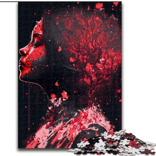 1000-teiliges Puzzle „Blumengöttin“, 1000 Teile, anspruchsvolles Denkspiel für Teenager und Familien, Größe 26x38cm 1000-teiliges Puzzle „Blumengöttin“, 1000 Teile, anspruchsvolles Denkspiel für Teenager und Familien, Größe 26x38cm von WGLINGX