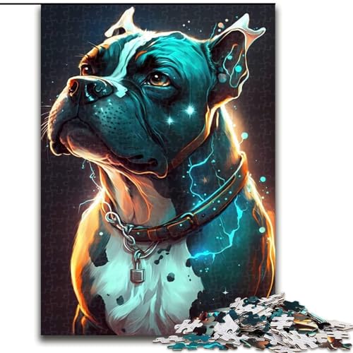 1000-teiliges Puzzle „Boxerhund“ für Erwachsene, 1000 Teile, Heimdekoration, Familienspaß, ab 14 Jahren (Größe 50x75cm) von WGLINGX