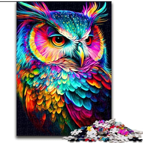 1000-teiliges Puzzle „Buntes Eulen-Puzzle“, 1000 Teile, anspruchsvolles Denkspiel für Teenager und Familien, Größe 26x38cm 1000-teiliges Puzzle „Buntes Eulen-Puzzle“, 1000 Teile, anspruchsvolles Denkspiel für Teenager und Familien, Größe 26x38cm von WGLINGX