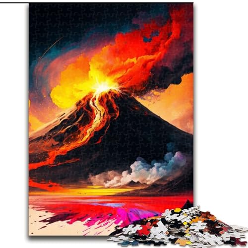 1000-teiliges Puzzle „Den Vulkan malen“, 1000-teiliges Puzzle mit interaktivem Familienspiel, Kinder ab 14 Jahren, Größe 50x75cm 1000-teiliges Puzzle „Den Vulkan malen“, 1000-teiliges Puzzle mit interaktivem Familienspiel, Kinder ab 14 Jahren, Größe 50x75cm von WGLINGX