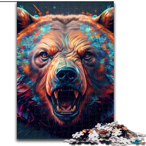 1000-teiliges Puzzle „Der mächtige Bär“, Holzpuzzle, ideal für Büro, Schlafzimmer, Wohnzimmerdekoration, Größe 50x75cm 1000-teiliges Puzzle „Der mächtige Bär“, Holzpuzzle, ideal für Büro, Schlafzimmer, Wohnzimmerdekoration, Größe 50x75cm von WGLINGX