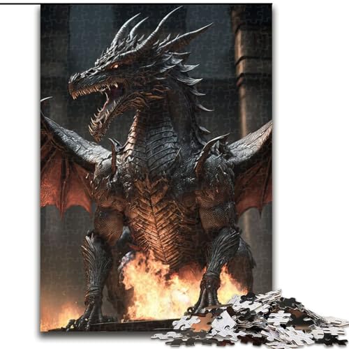1000-teiliges Puzzle „Drachen-Puzzle“ aus Holz, ideal für Büro, Schlafzimmer, Wohnzimmer, Dekoration, Größe 26x38cm 1000-teiliges Puzzle „Drachen-Puzzle“ aus Holz, ideal für Büro, Schlafzimmer, Wohnzimmer, Dekoration, Größe 26x38cm von WGLINGX