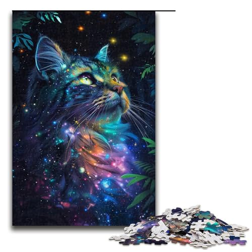 1000-teiliges Puzzle „Eine schöne Katze“, Holzpuzzle, Lernspielzeug, Familienspiele, 50 x 75 cm 1000-teiliges Puzzle „Eine schöne Katze“, Holzpuzzle, Lernspielzeug, Familienspiele, 50 x 75 cm von WGLINGX