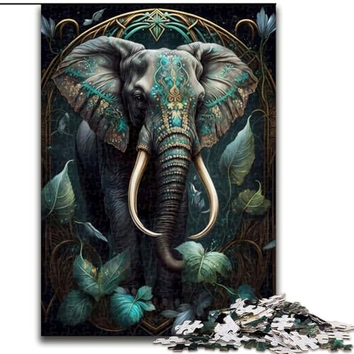 1000-teiliges Puzzle „Elefant aus der Fantasiewelt“, Holzpuzzle, ideal für Büro, Schlafzimmer, Wohnzimmerdekoration, Größe 50x75cm 1000-teiliges Puzzle „Elefant aus der Fantasiewelt“, Holzpuzzle, ideal für Büro, Schlafzimmer, Wohnzimmerdekoration, Größe 50x75cm von WGLINGX