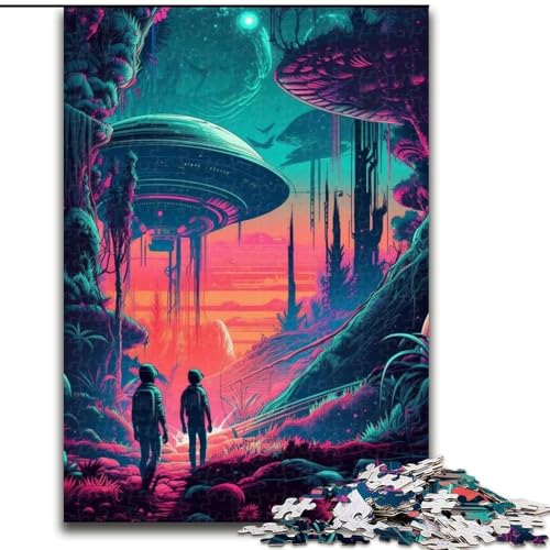 1000-teiliges Puzzle „Entdecken Sie UFOs“, anspruchsvolle Puzzles, Familieninteraktion und Gehirntraining, Familienaktivitäts-Herausforderung, Größe 26x38cm 1000-teiliges Puzzle „Entdecken Sie UFOs“, anspruchsvolle Puzzles, Familieninteraktion und Gehirntraining, Familienaktivitäts-Herausforderung, Größe 26x38cm von WGLINGX