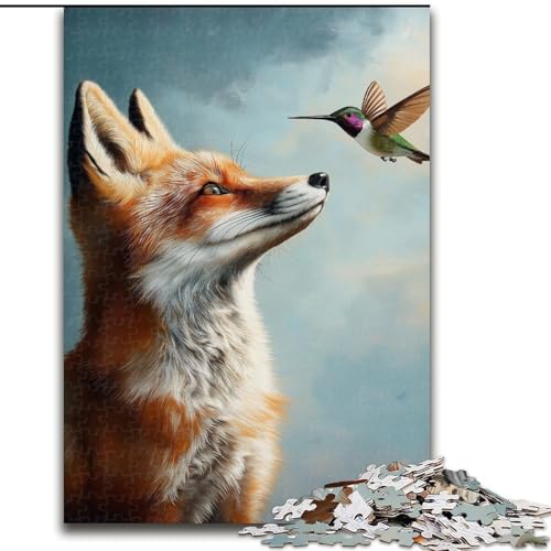 1000-teiliges Puzzle „Fantasy Fox“, unmögliches Puzzle für Erwachsene, Aktivität für Erwachsene und die ganze Familie, DIY-Geschenk zur Heimdekoration (Größe 50x75cm) von WGLINGX