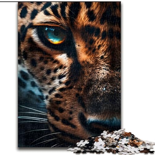1000-teiliges Puzzle „Faszinierendes Leopardenauge“, Holzpuzzle, ideal für Büro, Schlafzimmer, Wohnzimmerdekoration, Größe 26x38cm 1000-teiliges Puzzle „Faszinierendes Leopardenauge“, Holzpuzzle, ideal für Büro, Schlafzimmer, Wohnzimmerdekoration, Größe 26x38cm von WGLINGX