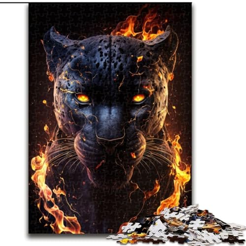 1000-teiliges Puzzle „Fiery Flames“ von Black Panther, 1000-teiliges Puzzle mit interaktivem Familienspiel, Kinder ab 14 Jahren, Größe 26x38cm 1000-teiliges Puzzle „Fiery Flames“ von Black Panther, 1000-teiliges Puzzle mit interaktivem Familienspiel, Kinder ab 14 Jahren, Größe 26x38cm von WGLINGX