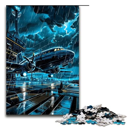 1000-teiliges Puzzle „Flugzeug unter Blitz“, Holzpuzzle, Lernspielzeug, Familienspiele, 50 x 75 cm 1000-teiliges Puzzle „Flugzeug unter Blitz“, Holzpuzzle, Lernspielzeug, Familienspiele, 50 x 75 cm von WGLINGX