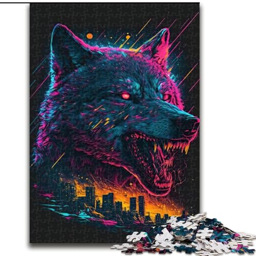 1000-teiliges Puzzle „Fuchs Neon“, Puzzle für Erwachsene, 1000 Teile, ideal als Dekoration für Zuhause und Büro, Geburtstag, Größe 50x75cm 1000-teiliges Puzzle „Fuchs Neon“, Puzzle für Erwachsene, 1000 Teile, ideal als Dekoration für Zuhause und Büro, Geburtstag, Größe 50x75cm von WGLINGX