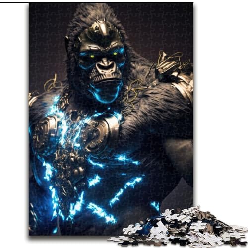 1000-teiliges Puzzle „Future Gorilla“ für Erwachsene, 1000 Teile, Heimdekoration, Familienspaß, ab 14 Jahren (Größe 26x38cm) von WGLINGX