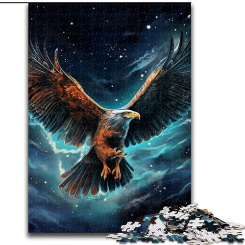 1000-teiliges Puzzle „Galaxien und Adler“ aus Pappe, Geburtstage, Weihnachten, Halloween, Thanksgiving, Ostern (Größe 26x38cm) von WGLINGX