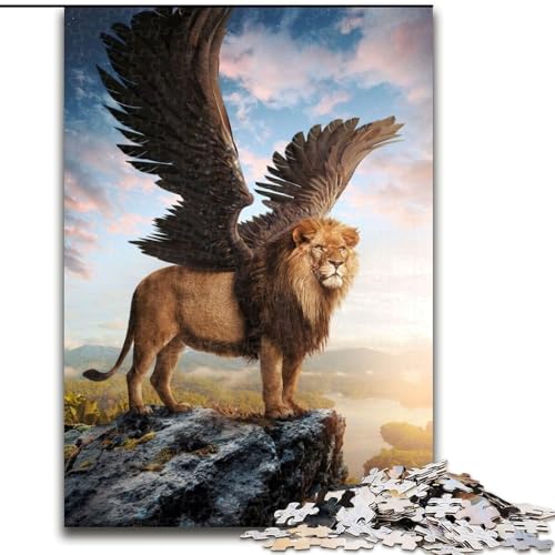 1000-teiliges Puzzle „Geflügelter Löwe“, 1000-teiliges interaktives Familienspiel, geeignet für Kinder ab 14 Jahren, Größe 26x38cm 1000-teiliges Puzzle „Geflügelter Löwe“, 1000-teiliges interaktives Familienspiel, geeignet für Kinder ab 14 Jahren, Größe 26x38cm von WGLINGX