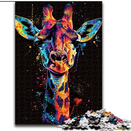 1000-teiliges Puzzle „Giraffe“ für Erwachsene. Entspannende Unterhaltung, Heimdekoration (Größe 38x26cm) von WGLINGX