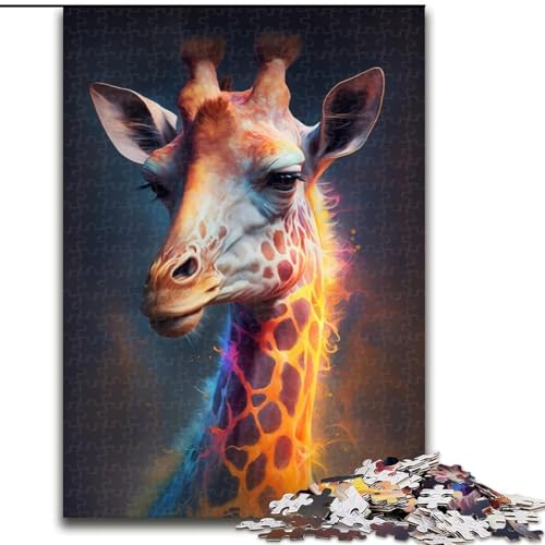 1000-teiliges Puzzle „Giraffe malen“, 1000-teiliges Puzzle mit interaktivem Familienspiel, Kinder ab 14 Jahren, Größe 50x75cm 1000-teiliges Puzzle „Giraffe malen“, 1000-teiliges Puzzle mit interaktivem Familienspiel, Kinder ab 14 Jahren, Größe 50x75cm von WGLINGX