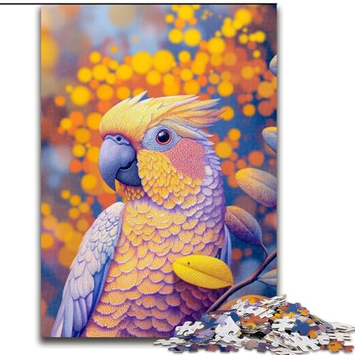 1000-teiliges Puzzle „Goldener Papagei“, Puzzle für Erwachsene, entspannende Unterhaltung, Heimdekoration (Größe 26x38cm) von WGLINGX