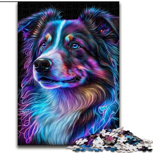 1000-teiliges Puzzle „Hund“, 1000 Teile, für Erwachsene, anspruchsvolles Denkspiel für Teenager und Familien (Größe 26x38cm) von WGLINGX