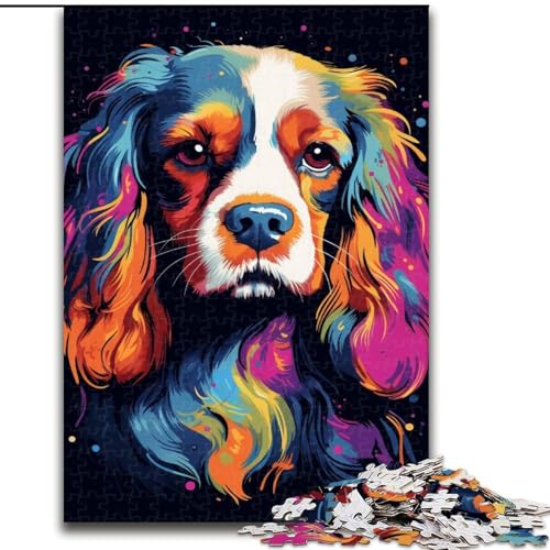 1000-teiliges Puzzle „Hund“, Holzpuzzle, anspruchsvolles Denkspiel für Teenager, perfekt als Heimdekoration oder Geschenk (Größe 50x75cm) von WGLINGX